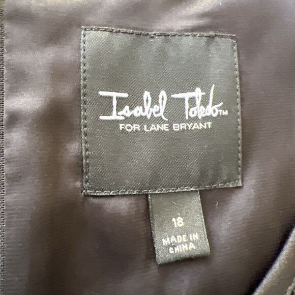 Isabel Toledo for Lane Bryant Woman Plus Sequin Party Dress Jacket Set 18 - Picture 9 of 12